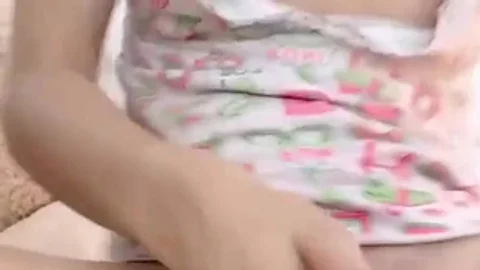 Stroking And Cumming In HEr