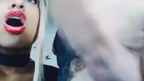 SISSY TRAINS HER throat FOR DADDY