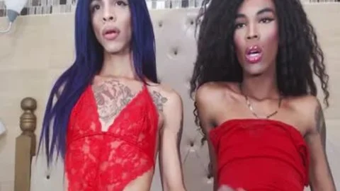 black tranny Monstercock receives Sucked