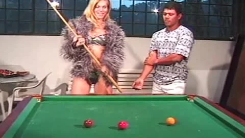 sheboy Juliana pounding With teen On The Pool Table