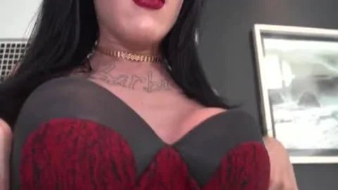 fine Nataly Strokes Her large dong Until she Cums