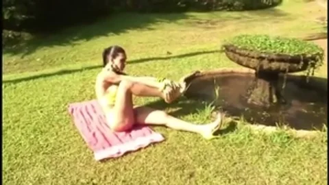 A horny transsexual chowdyck Play With A stiff dude In A Outdoor Sex