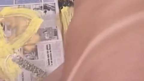 Two Hermaphrodite Artists Use Paint Brush To plow Each