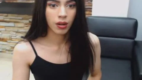 Seductive brunette shelady Hard erect ramrod