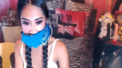 Two shemale Jerking Their enormous 10-Pounder On cam