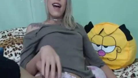 large dong Stroking On cam
