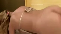 busty blonde gets nakedbacked & creampied