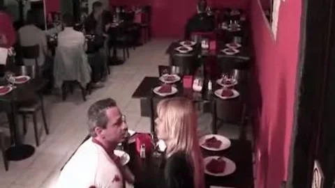 busty shemale Bianca Simpson Sucks Boyfriend In A Restaurant