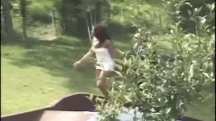 Julia With A Businessman On The Nature