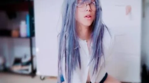 juicy asian Sissy cum With Foxtail