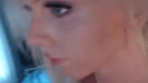 nice-looking blond TS web camera Show cum