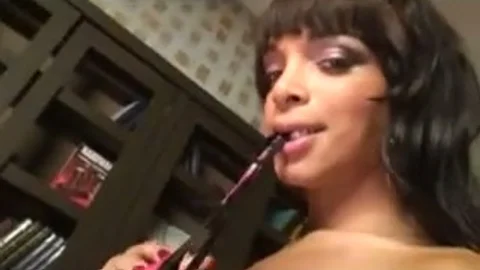 wild deep throating For TS chellock With sextoy