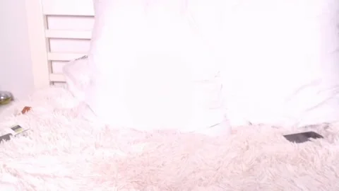 Russian female-dominator Stroking large penis