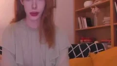 tranny juicy As Hell undresses under Her cam And jack off