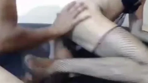pair ladyboy loves engulfing And nailing