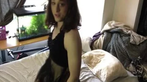 teen Trans girl Shows Off Her big 10-Pounder
