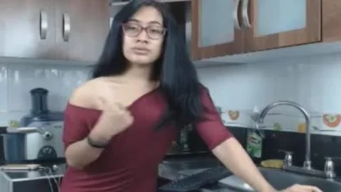 Nerdy ladyboy Flashing big penis And pooper