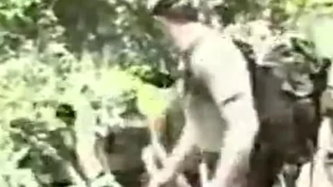Soldiers fuck A lady-man Outdoor