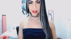 nasty nice-looking shelady Rubs Her penis And Balls