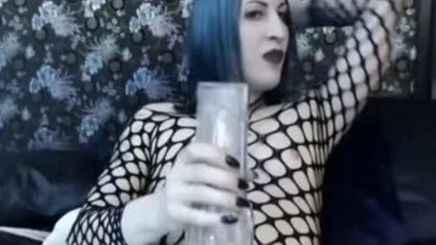 thick shlong Gothic shemale Cums