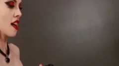 kinky shemale River Enza fake penis slammed And strapon slammed