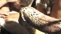 German t-girl receives group-banged