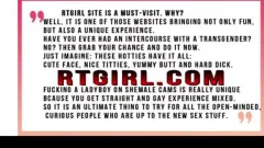 skinny tranny ebon ladyboy stroking Off Her cock On cam