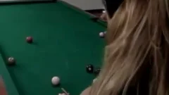 crazy threesome On A Pool Table