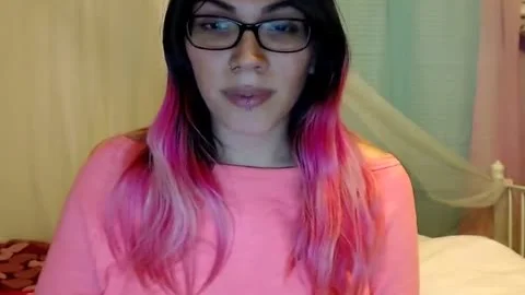 Underboob TS Rides To Intense sperm