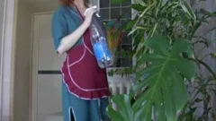 gal With A strap On penetrates A messy Crossdresser