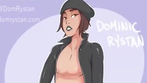 Gothic ladyboy Plays