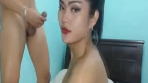 horny And lovely sheboys jerking off Sexily