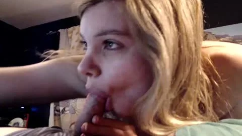 lovely Swedish blond engulfing  penis