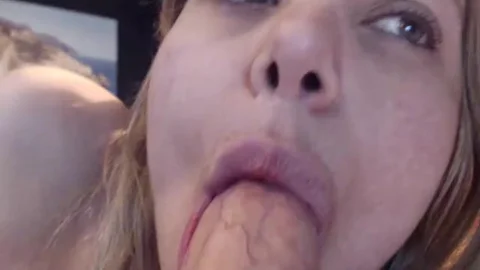 lovely Swedish blond engulfing  penis