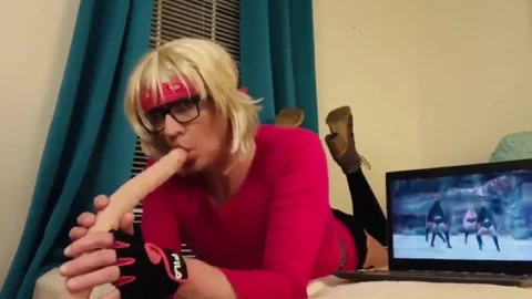 excellent dildo DEEPTHROAT SISSY excited SISSY wazoo IN WINDOW