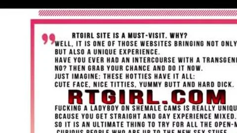 Short Hair slutty oriental Ladyboy Panda Stroking Off Her penis
