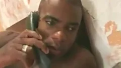this babemale Room Service To black knob
