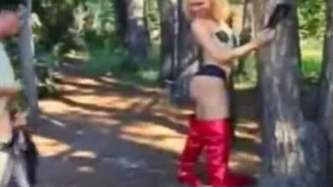 large wazoo ladyboy acquires pounded In The outdoors