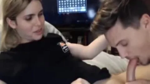 blond lady-man suck job From Hubby webcam
