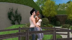 Foxy 3D ebony shelady receiveting pokeed Hard In The Park By Jj1zzny