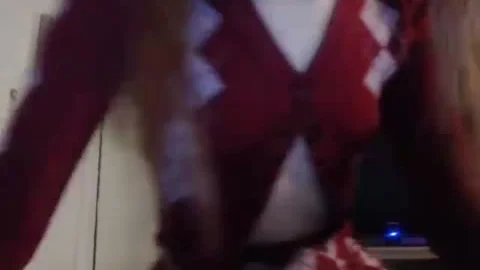 Very Shy Ladyboy With A Golf Sweater Masturbating Her penis