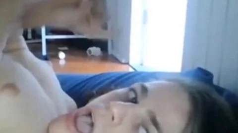 tasty teen shemale Swallows Her Own love juice