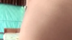 big a-hole lady-man In Bikini Jerks Off Her Shecock