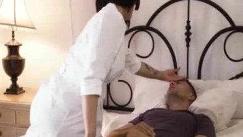 naughty Nurse TBabe Domino Presley Sucks And Ride men Hard Boner