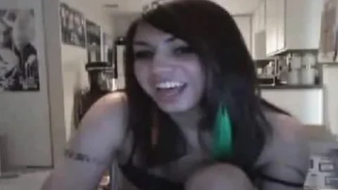 sleazy shemale, Drinking, Playing