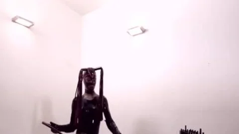 Fetish shemale In Latex Suit And Mask bonks