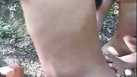 lalin girl lady-boy Rammed By Two Hard dick In Tthis fellow Woods