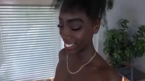 agreeable ebon Trans babe