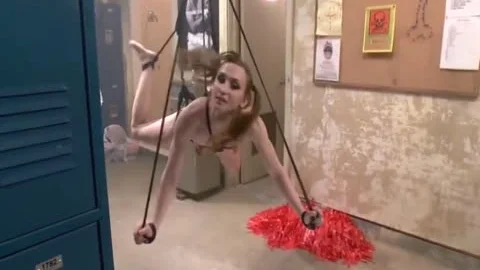 attractive tranny Suspended And banged!