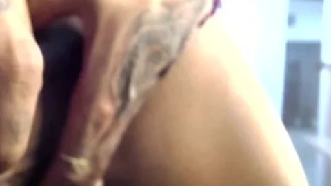 Tattooed lady-man Inanna Playing Her penis